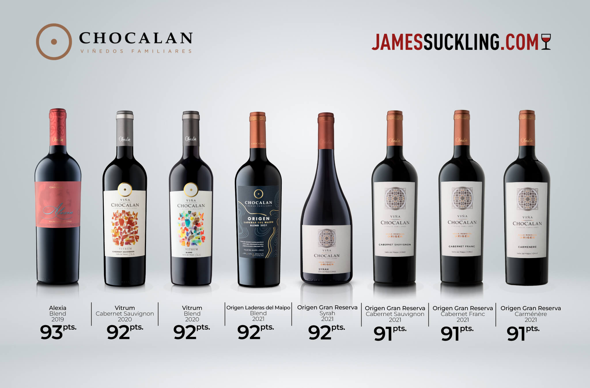 GREAT SCORES BY JAMES SUCKLING 2023